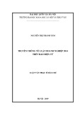 Luận văn Thạc sĩ Báo chí: Truyền thông về Luật doanh nghiệp 2014 trên báo điện tử