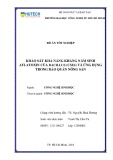Đồ án tốt nghiệp: Khảo sát khả năng kháng nấm sinh aflatoxin của Bacillus spp. (CS1b) và ứng dụng trong bảo quản nông sản