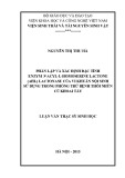 Luận văn Thạc sĩ Sinh học: Phân lập và xác định đặc tính enzyme N-acyl-L-homoserine lactone (AHL) lactonase của vi khuẩn nội sinh sử dụng trong phòng trừ bệnh thối nhũn củ khoai tây