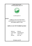 Khóa luận tốt nghiệp đại học: Nghiên cứu khả năng nhân nhanh loài Hài Hương Lan (Paphiopedilum emersonii) bằng phương pháp in vitro