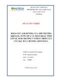Đồ án tốt nghiệp: Khảo sát sự ảnh hưởng môi trường khoáng, nước dừa và than hoạt tính lên sự sinh trưởng và phát triển của cây Bạc hà Á Mentha arvensis L.