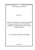 Luận văn Thạc sĩ Quản lý tài nguyên rừng: Nghiên cứu tình trạng quần thể voọc Hà tĩnh Ttrachypithecus hatinhensis, Dao 1970) tại khu rừng xã Đồng Hóa và Thạch Hóa huyện Tuyên Hóa, tỉnh Quảng Bình