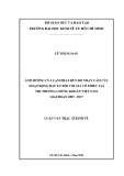 Luận văn Thạc sĩ Kinh tế: Ảnh hưởng của lạm phát đến độ nhạy cảm của hoạt động đầu tư đối với giá cổ phiếu tại thị trường chứng khoán Việt Nam giai đoạn 2009 - 2017