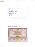 Bài giảng Phân tích tài chính – Bài 4 & 5: Định giá trái phiếu