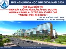 Bài giảng Kết quả điều trị thở máy không xâm lấn áp lực dương với ram Cannula ở trẻ suy hô hấp cấp tại Bệnh viện Nhi Đồng 1