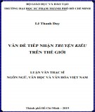 Luận văn Thạc sĩ Văn hóa và ngôn ngữ Việt Nam: Vấn đề tiếp nhận Truyện Kiều trên thế giới