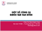 Bài giảng Một số công cụ đánh giá gia đình - PGS.TS. Trần Khánh Toàn