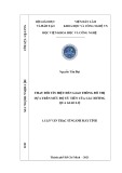Luận văn Thạc sĩ Máy tính: Thay đổi tín hiệu đèn giao thông đô thị dựa trên mức độ ưu tiên của các hướng qua giao lộ