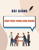 Bài giảng Đàm phán trong kinh doanh - Bài 1: Tổng quan về đàm phán