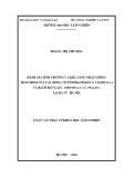 Luận văn Thạc sĩ Khoa học Lâm nghiệp: Đánh giá sinh trưởng và khả năng nhân giống bằng hom của các dòng vô tính Bạch đàn E. urophylla và Bạch đàn lai E. urophylla x E. pellita tại Ba Vì - Hà Nội