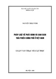 Luận văn Thạc sĩ Luật học: Pháp luật về phát hành và giao dịch trái phiếu chính phủ ở Việt Nam