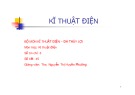 Bài giảng Kĩ thuật điện - ThS. Nguyễn Thị Huyền Phương