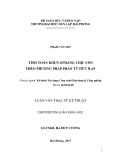Luận văn Thạc sĩ Kĩ thuật: Tính toán khung phẳng chịu uốn theo phương pháp phần tử hữu hạn