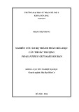 Khóa luận tốt nghiệp: Nghiên cứu sơ bộ thành phần hóa học cây thuốc Thượng Phaeanthus Vietnamensis Ban