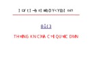 Bài giảng Thống kê kinh tế - Chương 3: Thống kê của cải quốc dân