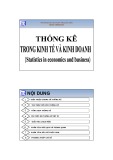 Bài giảng Thống kê trong kinh tế và kinh doanh: Chương 1 - Trường ĐH Kinh tế Quốc Dân