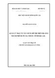 Luận văn Thạc sĩ chuyên ngành Quản lý công: Quản lý trật tự xây dựng đô thị trên địa bàn thành phố Buôn Ma Thuột, tỉnh Đắk Lắk