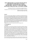 Phát triển mô hình du lịch sinh tồn gắn liền với cộng đồng tại Vườn Quốc Gia Tà Đùng, tỉnh Đắk Nông - khảo sát kỹ năng cộng đồng địa phương trong việc phục vụ du khách tại điểm