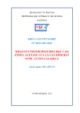 Khóa luận tốt nghiệp: Khảo sát thành phần hóa học cao ethyl acetate của lá cây bình bát nước annona glabra L