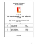 Báo cáo lớn Văn hóa kinh doanh và tinh thần khởi nghiệp: Phân tích chiến lược kinh doanh của Viettel
