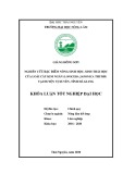 Khóa luận tốt nghiệp đại học: Nghiên cứu đặc điểm nông sinh học, sinh thái học của loài cây Kim ngân (Lonicera japonica Thunb) tại huyện Vị Xuyên, tỉnh Hà Giang