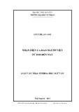 Luận văn Thạc sĩ Khoa học Ngữ văn: Nhận diện ca dao người Việt từ 1945 đến nay