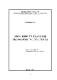 Luận văn Thạc sĩ Văn học Việt Nam: Nông thôn và thành thị trong sáng tác của Tản Đà