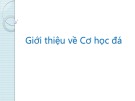 Bài giảng Cơ học đá: Giới thiệu về cơ học đá - GV. Kiều Lê Thủy Chung