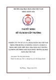 Đề tài nghiên cứu khoa học cấp trường: Nghiên cứu ứng xử lý của sĩ quan hàng hải Việt Nam trong tình huống cắt hướng có nguy cơ đâm va trong điều kiện nhìn thấy nhau bằng mắt thường tại phòng mô phòng hàng hải thuộc trường đại học Hàng Hải Việt Nam
