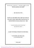 Luận văn Thạc sĩ Quản lý đất đai: Đánh giá tình hình thực hiện quy hoạch xây dựng nông thôn mới tại huyện Ba Vì, thành phố Hà Nội giai đoạn 2011 -  2020