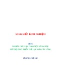 Sáng kiến kinh nghiệm THPT: Nghiên cứu, lựa chọn một số bài tập bổ trợ phát triển thể lực môn Cầu lông