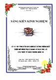 Sáng kiến kinh nghiệm THPT: Hướng dẫn học sinh kỹ năng trình bày trên mô hình trực quan để học chủ đề Cấu trúc tế bào trong Sinh 10
