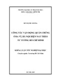 Khóa luận tốt nghiệp ngành Tư tưởng Hồ Chí Minh: Công tác vận động quần chúng ở Ba Vì, Hà Nội hiện nay theo tưởng Hồ Chí Minh