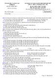 Đề khảo sát chất lượng môn Lịch sử năm 2020-2021 - Sở GD&ĐT Nghệ An - Mã đề 305