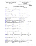 Đề thi học kì 2 môn Toán lớp 12 năm 2020-2021 - Trường THPT Lý Thường Kiệt, Bình Thuận