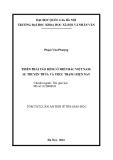 Tóm tắt Luận án Tiến sĩ Tôn giáo học: Thiền phái Tào Động ở miền Bắc Việt Nam: Sự truyền thừa và thực trạng hiện nay
