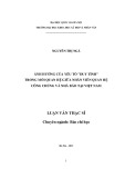 Luận văn Thạc sĩ Báo chí học: Ảnh hưởng của yếu tố duy tình trong mối quan hệ giữa nhân viên quan hệ công chúng và nhà báo tại Việt Nam