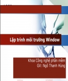 Bài giảng Lập trình môi trường Window: Chương mở đầu - Ngô Thanh Hùng