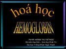 Bài giảng Hóa học Hemoglobin - ThS. BS.Hoàng Thị Tuệ Ngọc
