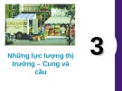 Bài giảng Kinh tế học vi mô: Chương 3 - Lê Đình Thái