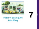 Bài giảng Kinh tế học vi mô: Chương 7 - Lê Đình Thái