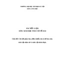 Tiểu luận Sinh học phân tử tế bào: Cơ chế phân bào, điều khiển chu kì tế bào của sinh vật nhân sơ và sinh vật nhân thực