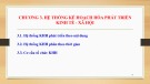 Bài giảng Kế hoạch hóa phát triển - Chương 3: Hệ thống kế hoạch hóa phát triển kinh tế - xã hội