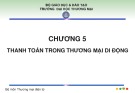 Bài giảng Thương mại di động - Chương 5: Thanh toán trong thương mại di động