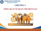 Bài giảng Quản trị nhân lực căn bản - Chương 1: Tổng quan về quản trị nhân lực