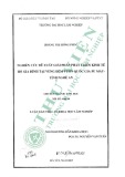 Luận văn Thạc sĩ Khoa học lâm nghiệp: Nghiên cứu đề xuất giải pháp phát triển kinh tế hộ gia đình tại vùng đệm vườn quốc gia Phù Mát - tỉnh Nghệ An