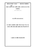 Luận án Tiến sĩ Kinh tế: Xây dựng thương hiệu tỉnh Bà Rịa - Vũng Tàu trong bối cảnh hội nhập kinh tế quốc tế