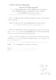 Đề thi kết thúc học phần học kì 1 môn Phương pháp Toán Lý năm 2020-2021 có đáp án - Trường ĐH Đồng Tháp