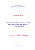 Luận án Tiến sĩ Lâm sinh: Nghiên cứu hiện trạng và đề xuất giải pháp quản lý rừng cộng đồng bền vững tại tỉnh Quảng Bình
