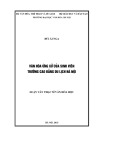 Luận văn Thạc sĩ Văn hóa học: Văn hóa ứng xử của sinh viên trường Cao đẳng du lịch Hà Nội